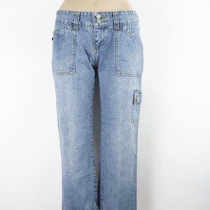 Abercrombie & Fitch Jeans Flatout Vintage Blast Crop 4 (28 X 23) Women's USA